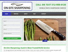 Tablet Screenshot of onsitesharpeningtx.com